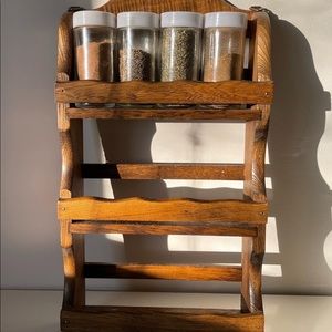 Wooden Spice Rack
